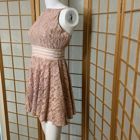 ❌ SOLD 💝 LIVE SHOW 💝BUNDLE ❌Lace All Over Skater Skirt Dress CITY STUDIO Size 13 - Picture 2 of 15